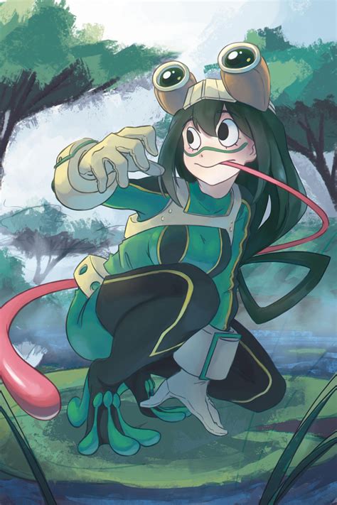 cute tsuyu|froppy being adorable.